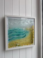 Shimmering Sands Framed Glass Art