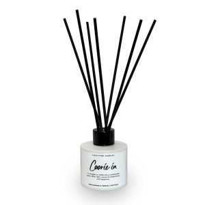 Coorie In reed diffuser – matte white bottle – lemongrass and ginger – Scottish cosy scent