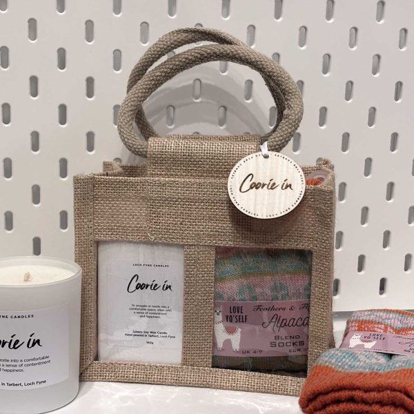 Coorie in Bag - Candle & Socks
